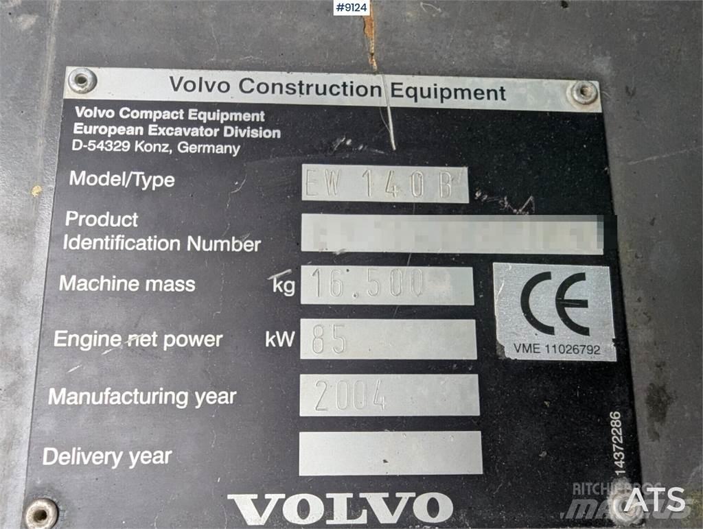 Volvo EW140B Ekskavatori uz riteņiem