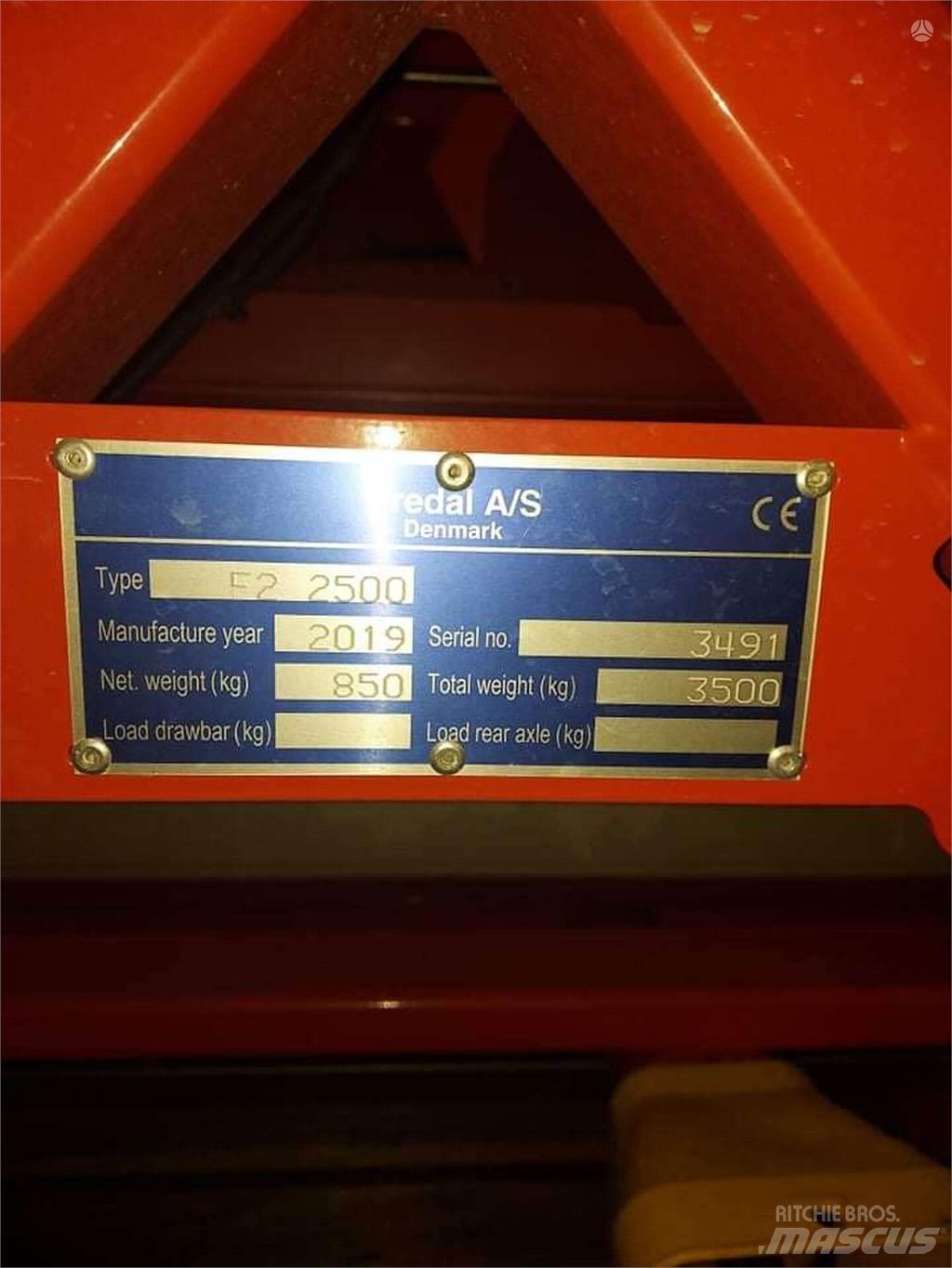 Bredal F2 2500 Minerālmēslu izkliedētāji
