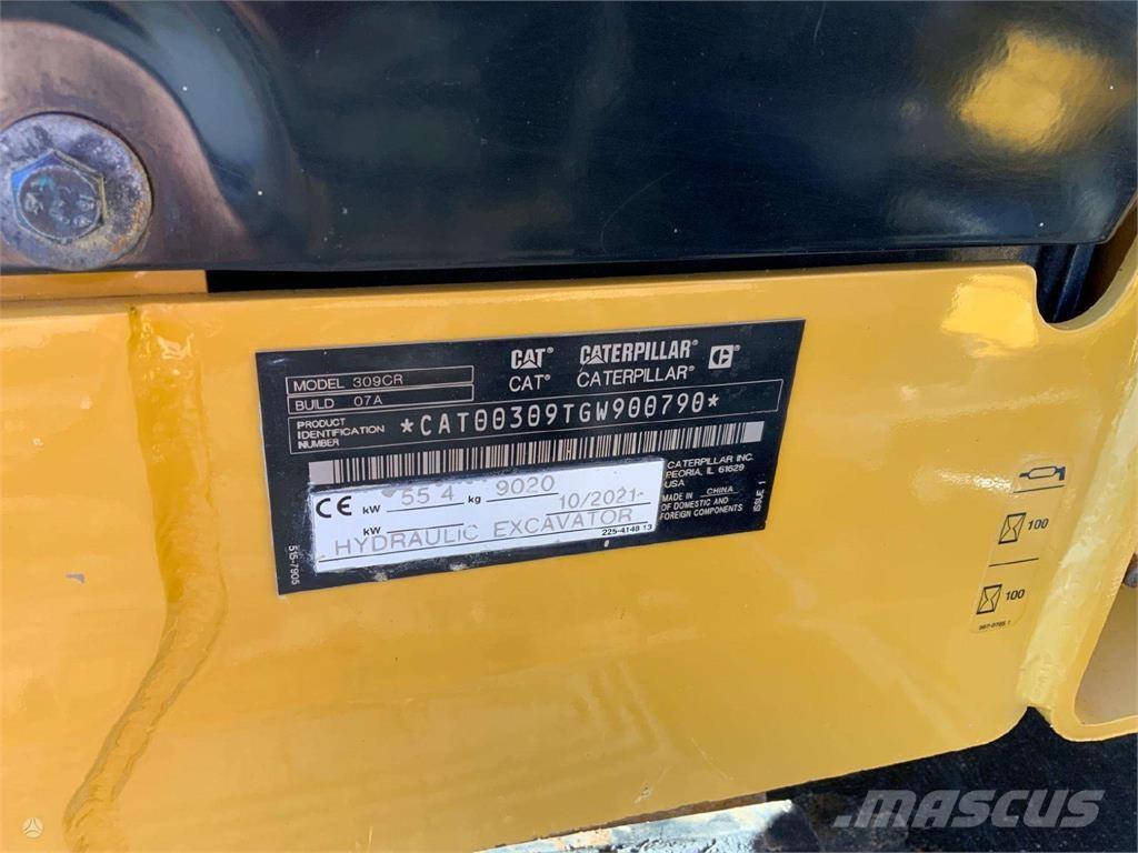CAT 309CR Kāpurķēžu ekskavatori