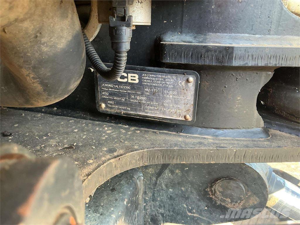 JCB 48Z-1 Kāpurķēžu ekskavatori