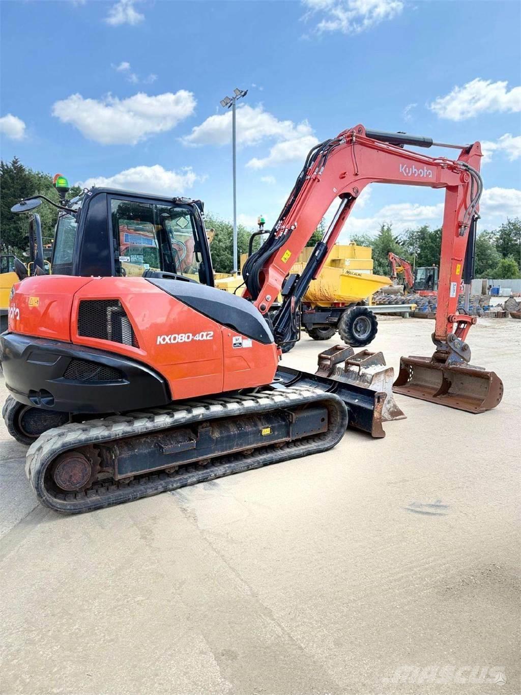 Kubota KX080-4 Kāpurķēžu ekskavatori