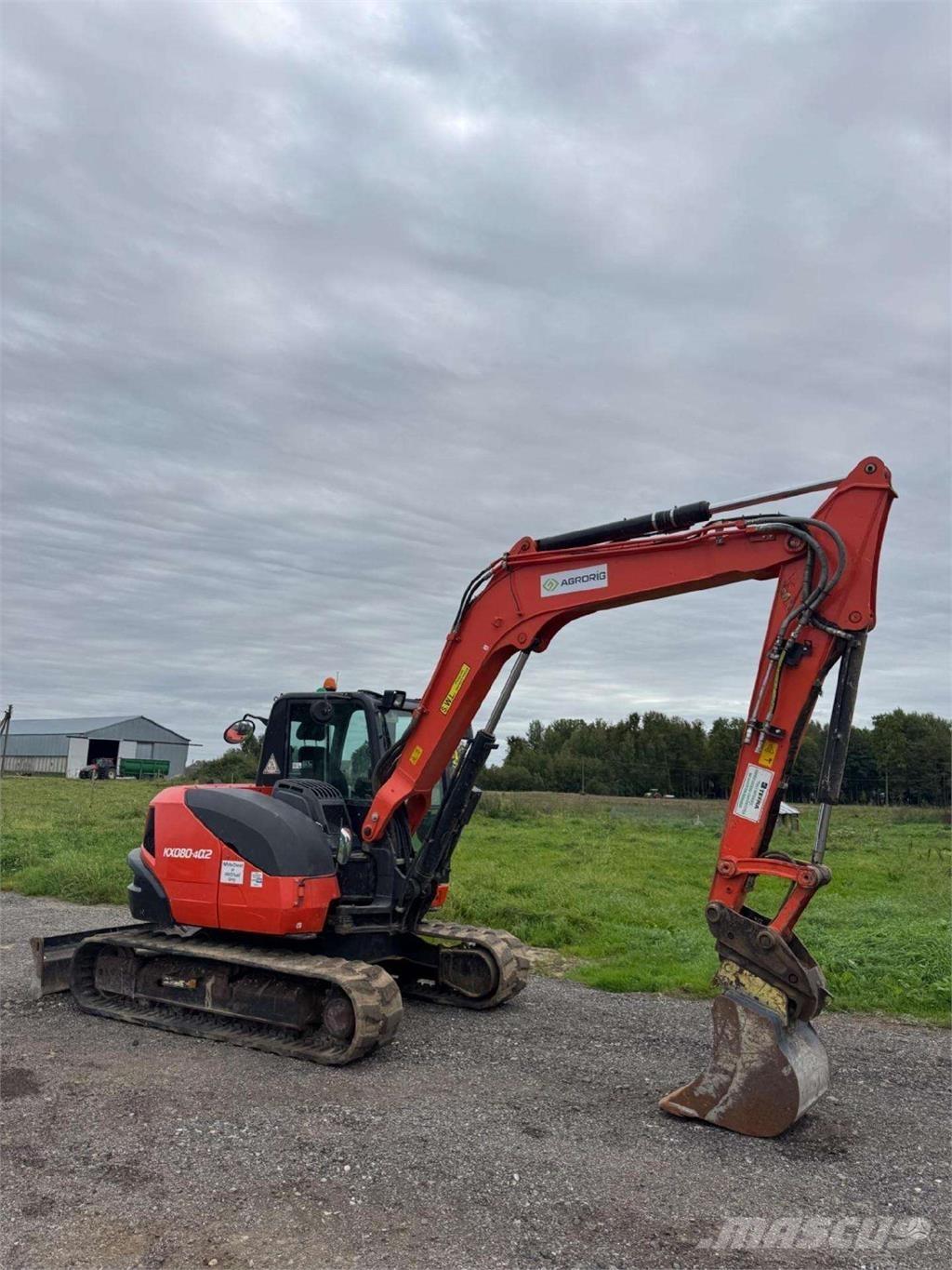 Kubota KX080-4a2 Kāpurķēžu ekskavatori