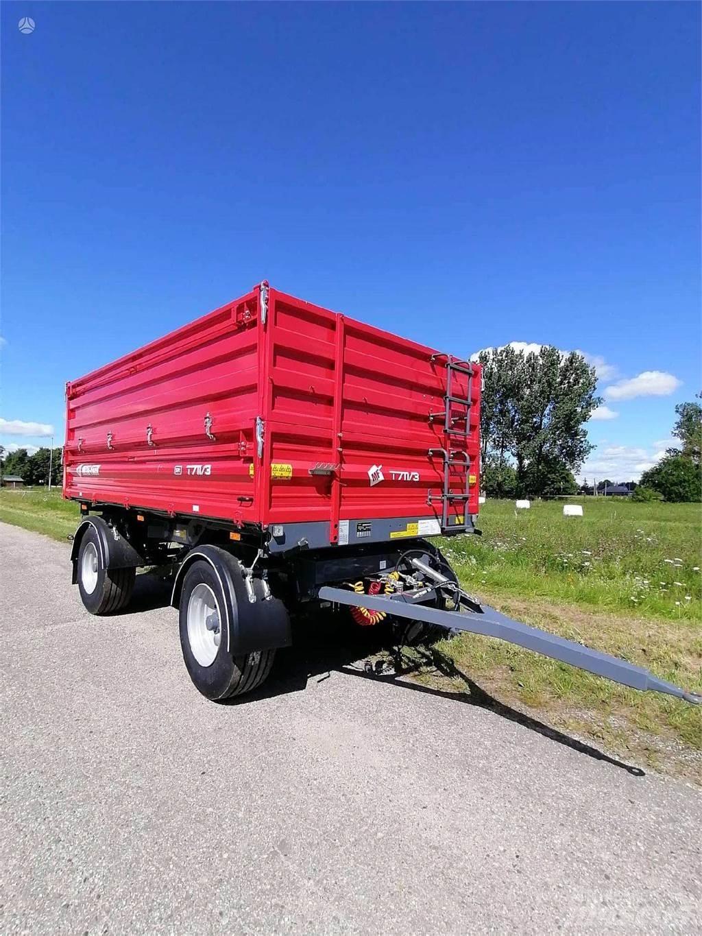 Metal-Fach T711/3 Graudu pārkraušanas piekabes