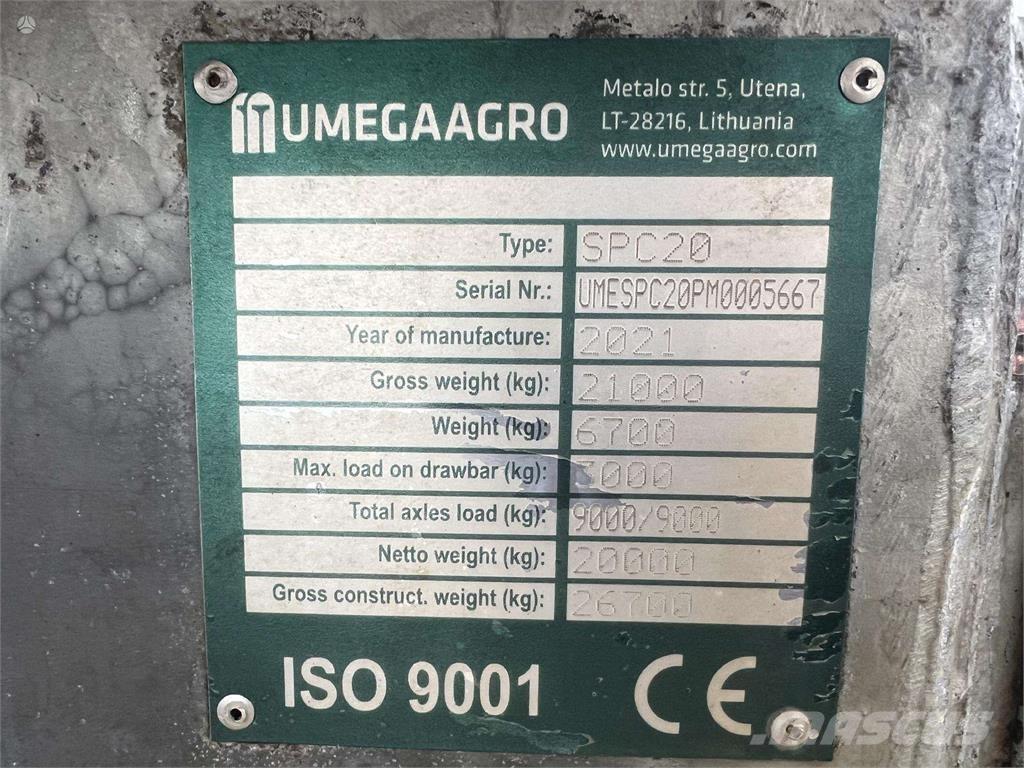 Umega SPC 20 Citas piekabes