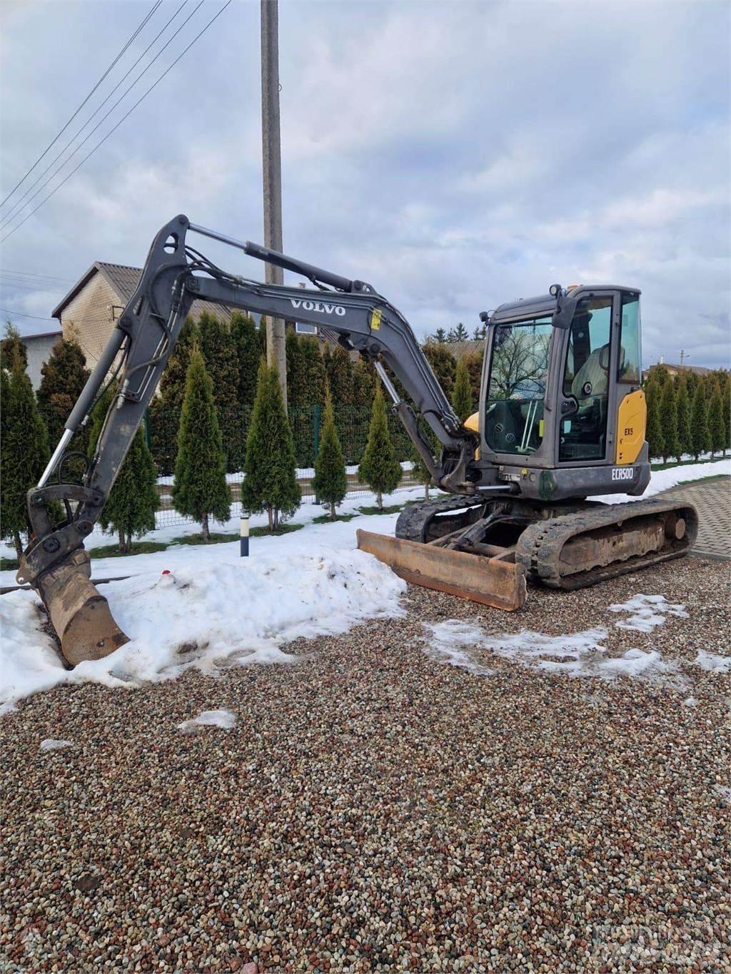 Volvo ECR50 Kāpurķēžu ekskavatori