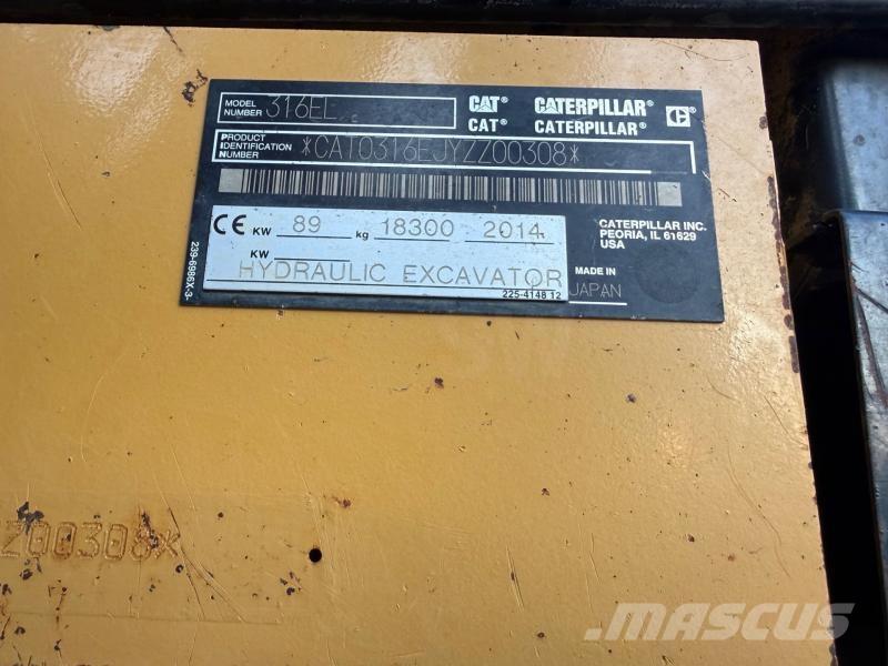 CAT 316E Kāpurķēžu ekskavatori
