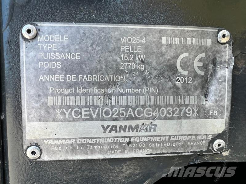 Yanmar ViO25 Mini ekskavatori < 7 t