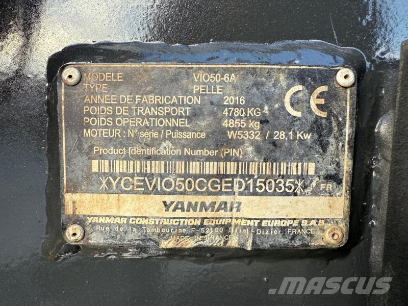 Yanmar ViO50 Mini ekskavatori < 7 t