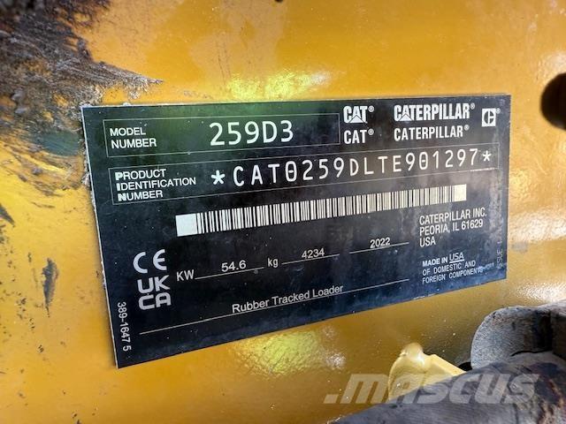 CAT 259D3 Lietoti riteņu kompaktiekrāvēji