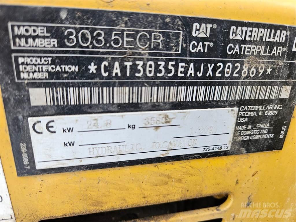 CAT 303.5ECR Mini ekskavatori < 7 t