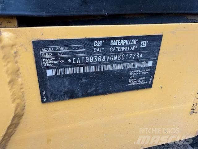 CAT 308 Mini ekskavatori < 7 t