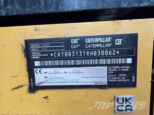 CAT 313-07 GC Kāpurķēžu ekskavatori