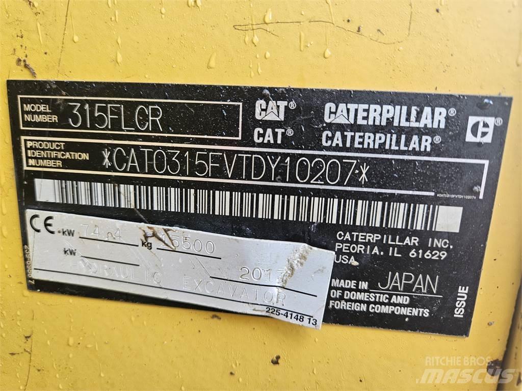 CAT 315FLCR Kāpurķēžu ekskavatori