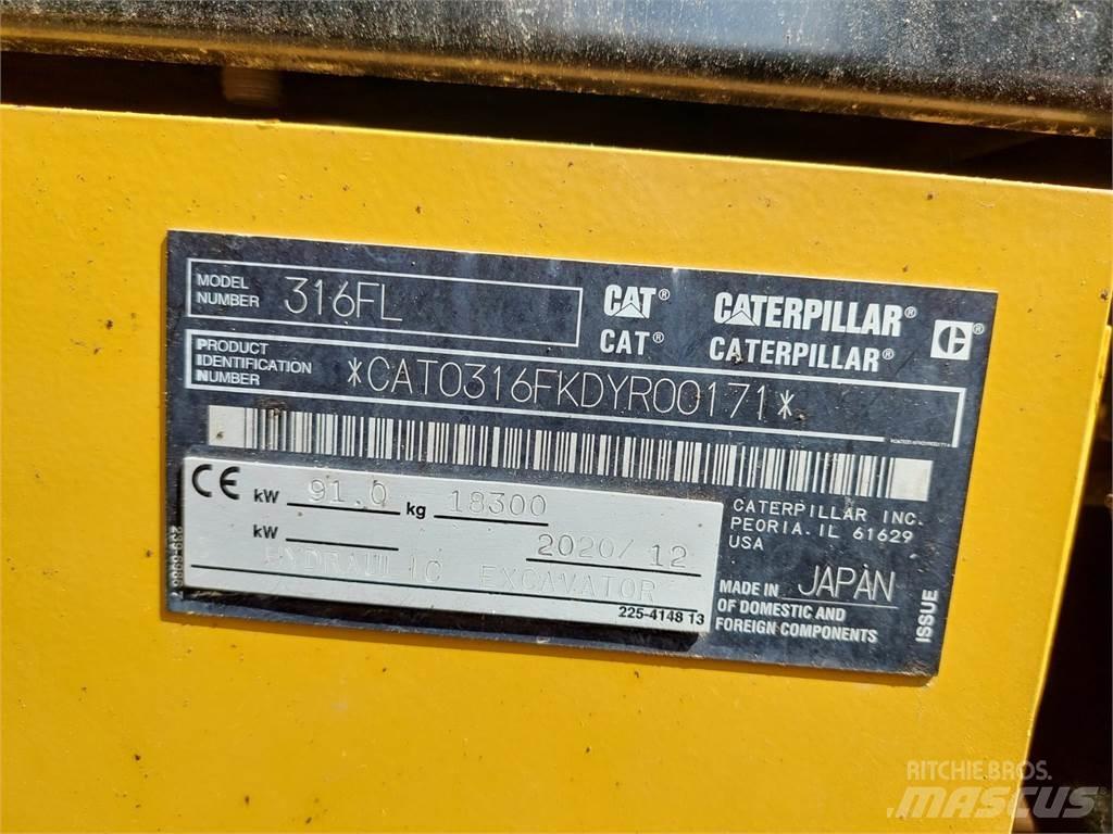 CAT 316FL Kāpurķēžu ekskavatori