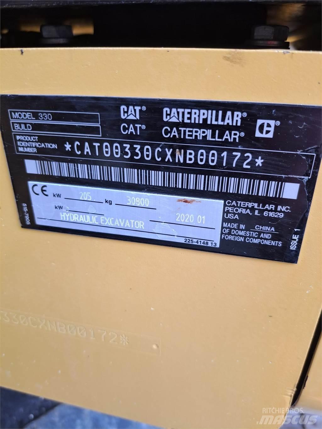 CAT 330 Kāpurķēžu ekskavatori