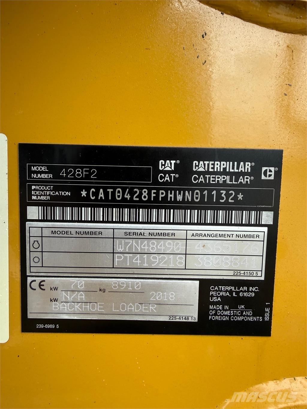 CAT 428F2 Ekskavatori-iekrāvēji