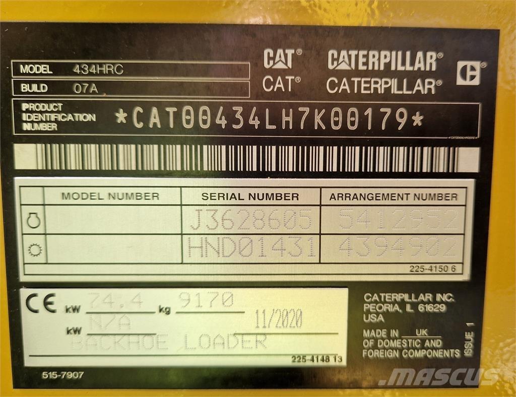 CAT 434 Ekskavatori-iekrāvēji