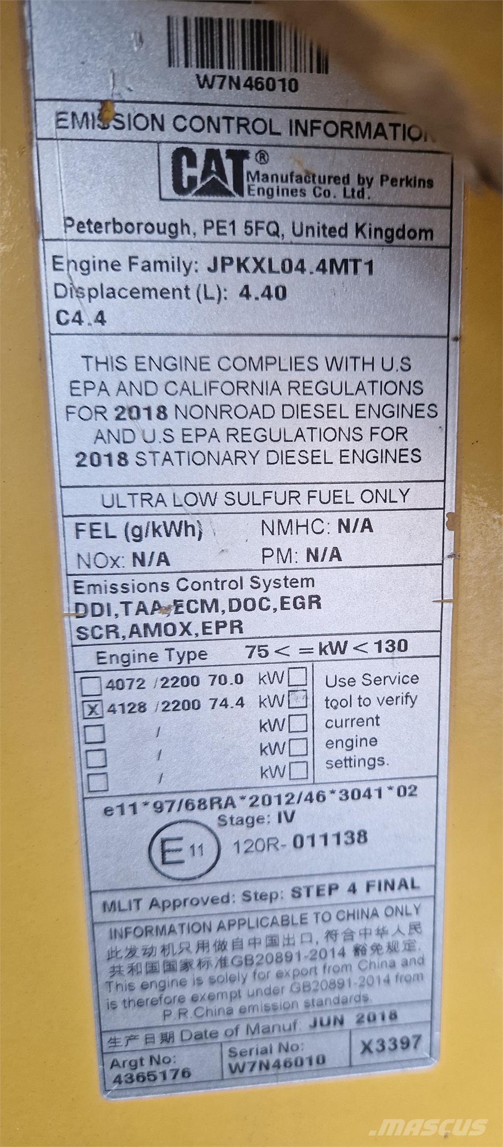 CAT 434F2 Ekskavatori-iekrāvēji