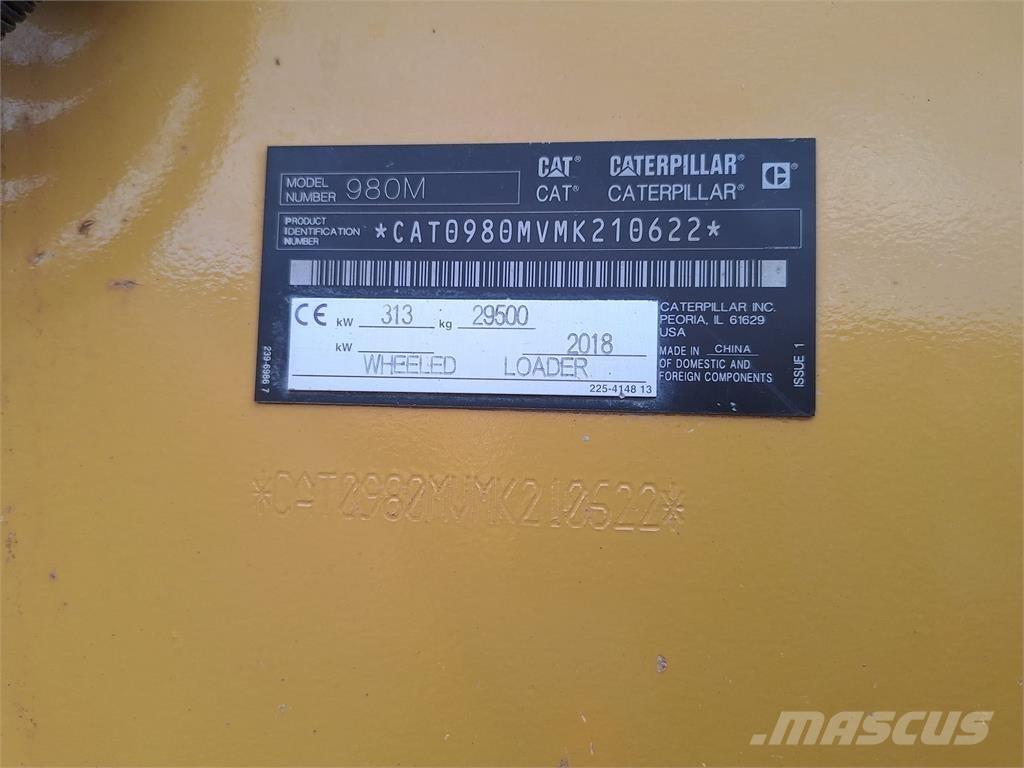 CAT 980M Iekrāvēji uz riteņiem