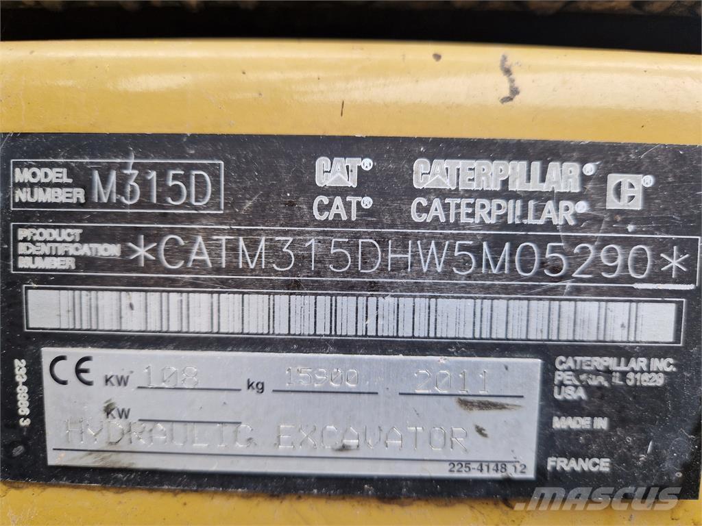 CAT M315D Būvniecība- Citi