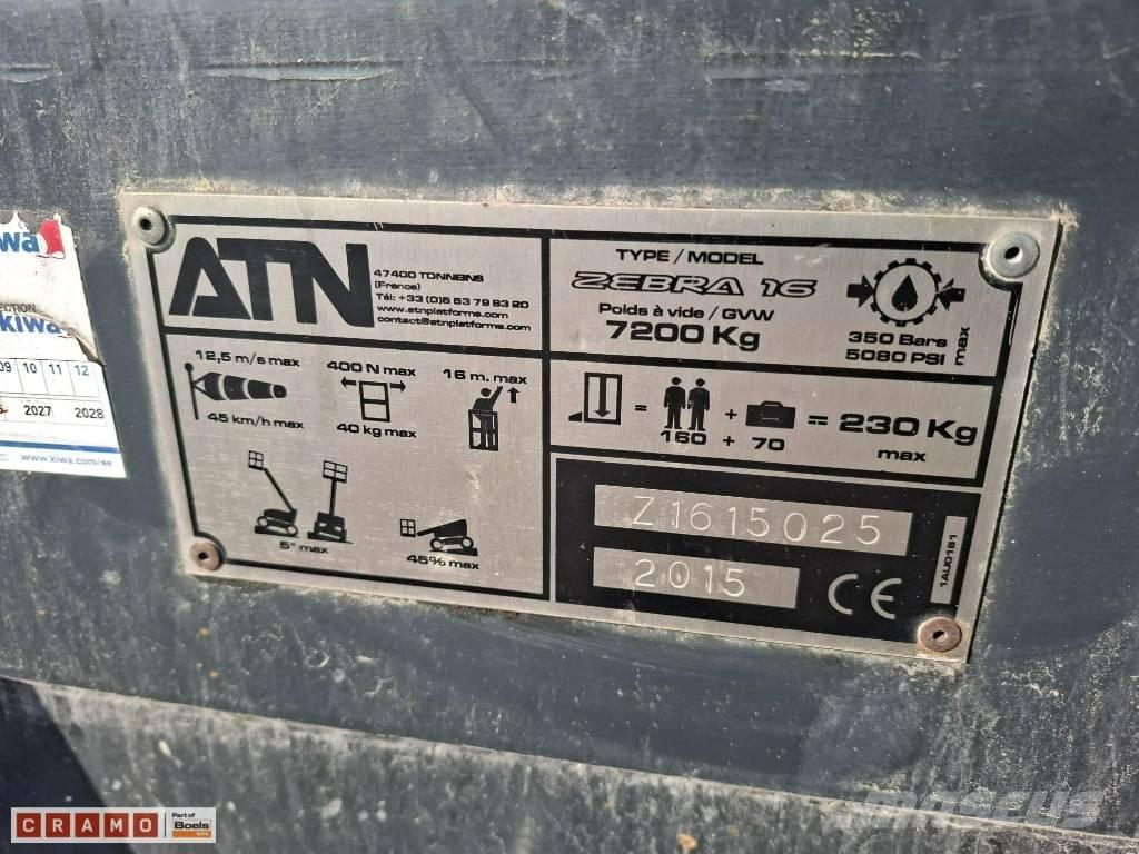 ATN Zebra 16 Strēles pacēlāji