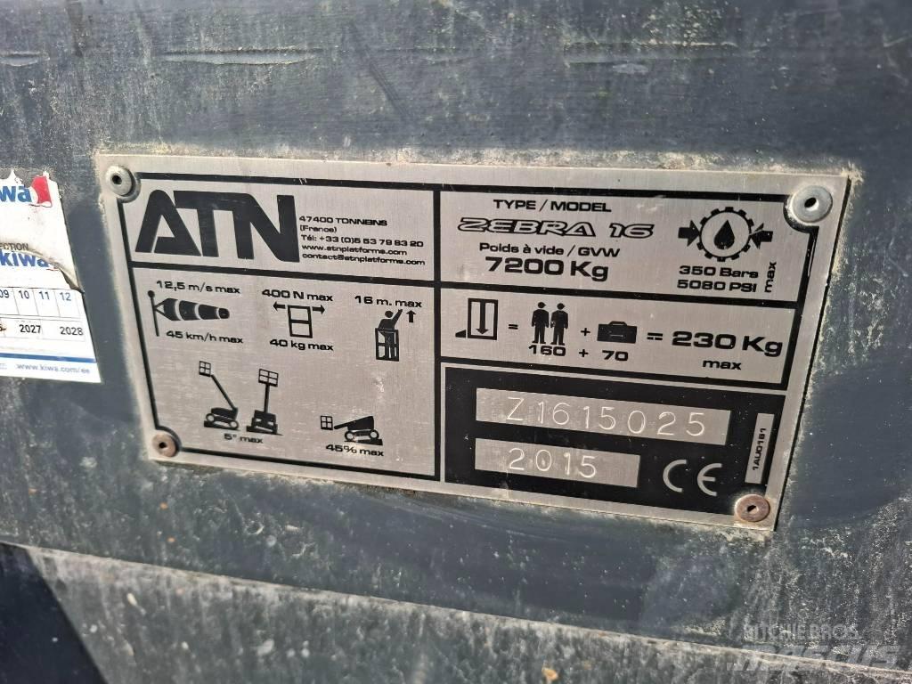 ATN Zebra 16 Strēles pacēlāji