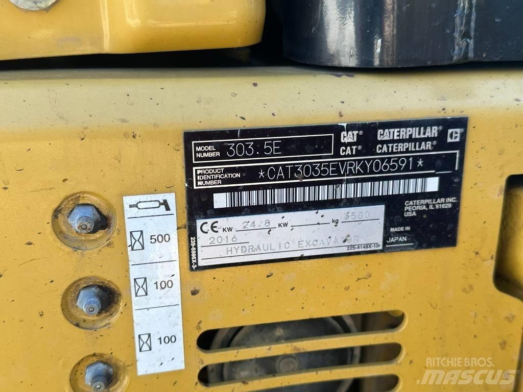 CAT 303.5 Mini ekskavatori < 7 t