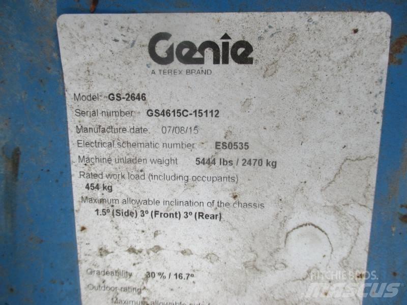 Genie GS 2646 Šķerveida pacēlāji