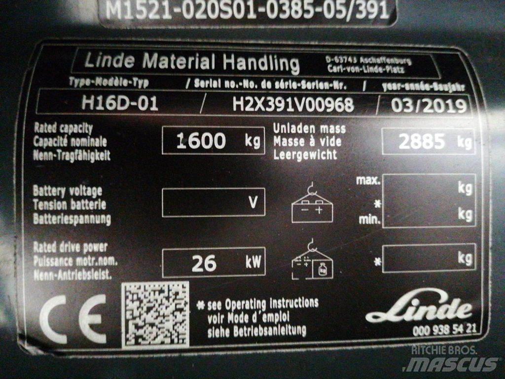 Linde H16D-01 Tehnika ar dīzeļa dzinēju