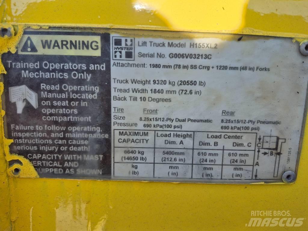 Hyster H 155 XL 2 Autokrāvēji - citi