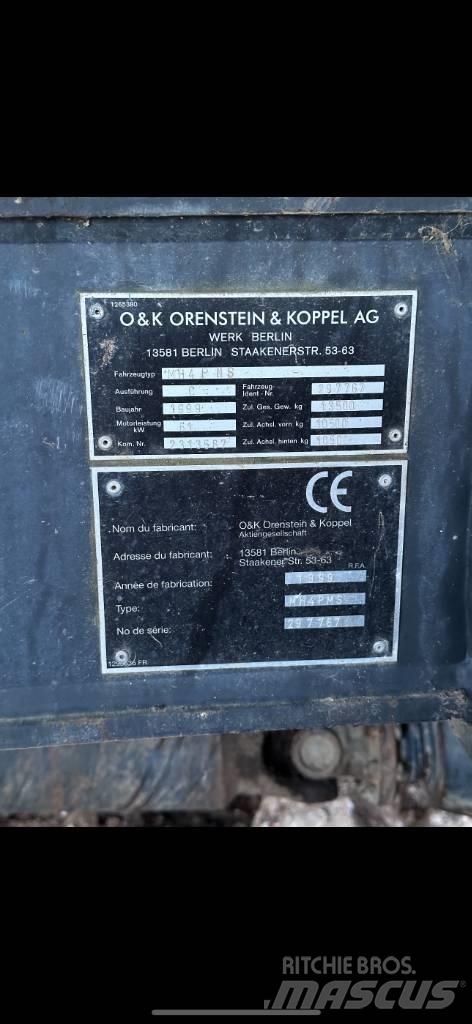 O&K MH 4 PMS Ekskavatori uz riteņiem