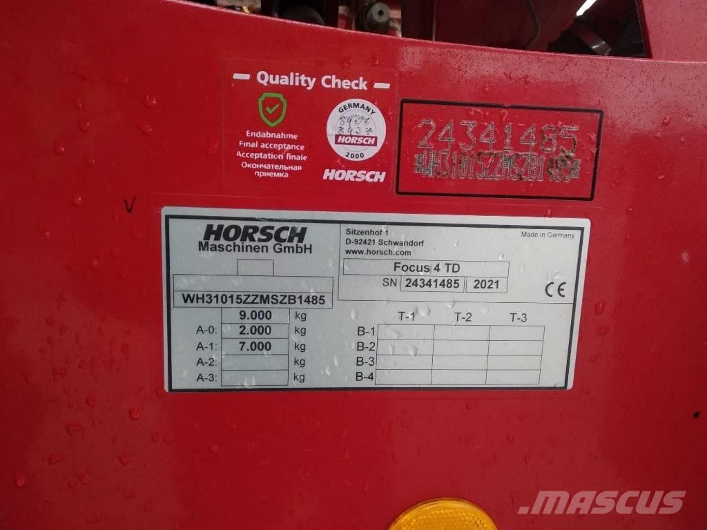 Horsch Focus 4 TD Sējmašīnas