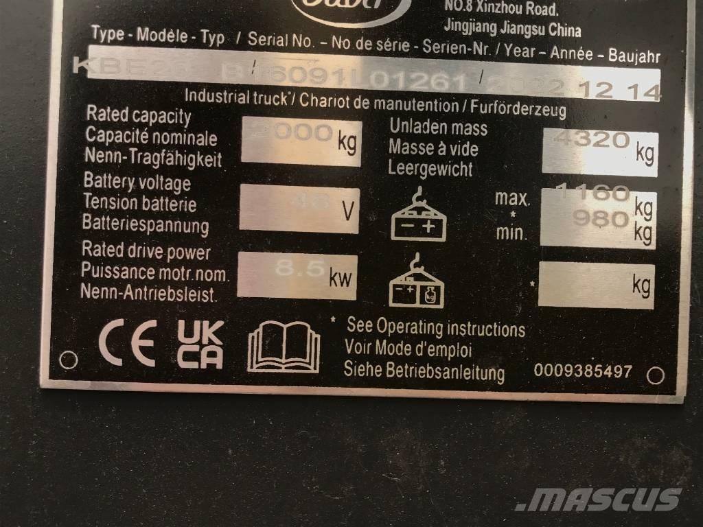 Baoli KBE 20 N Elektriskie iekrāvēji