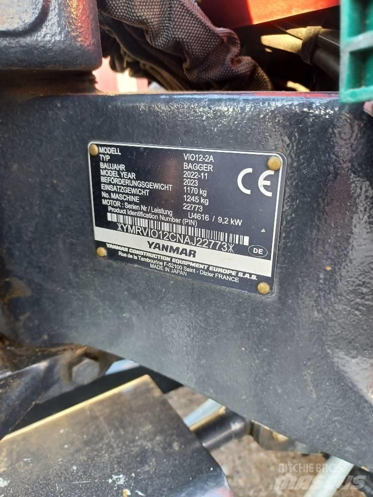 Yanmar VIO12-2A Mini ekskavatori < 7 t