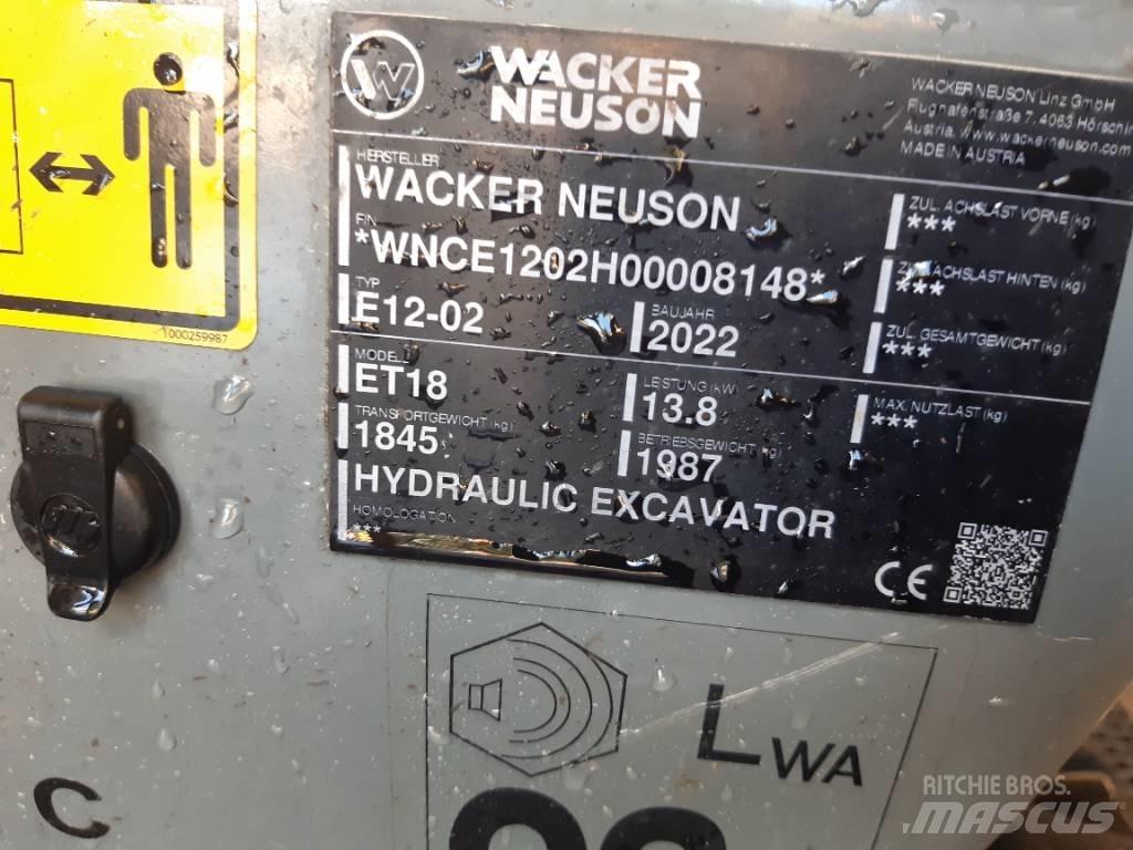 Wacker Neuson ET18 Kāpurķēžu ekskavatori