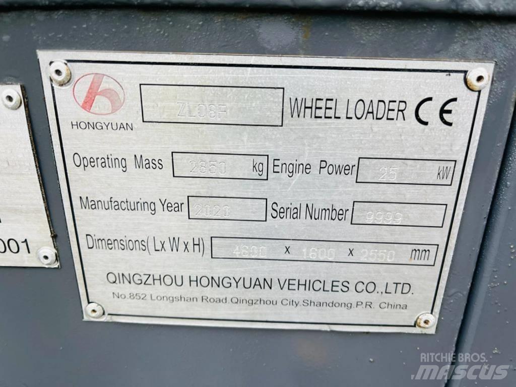 Hongyuan ZL08F Iekrāvēji uz riteņiem