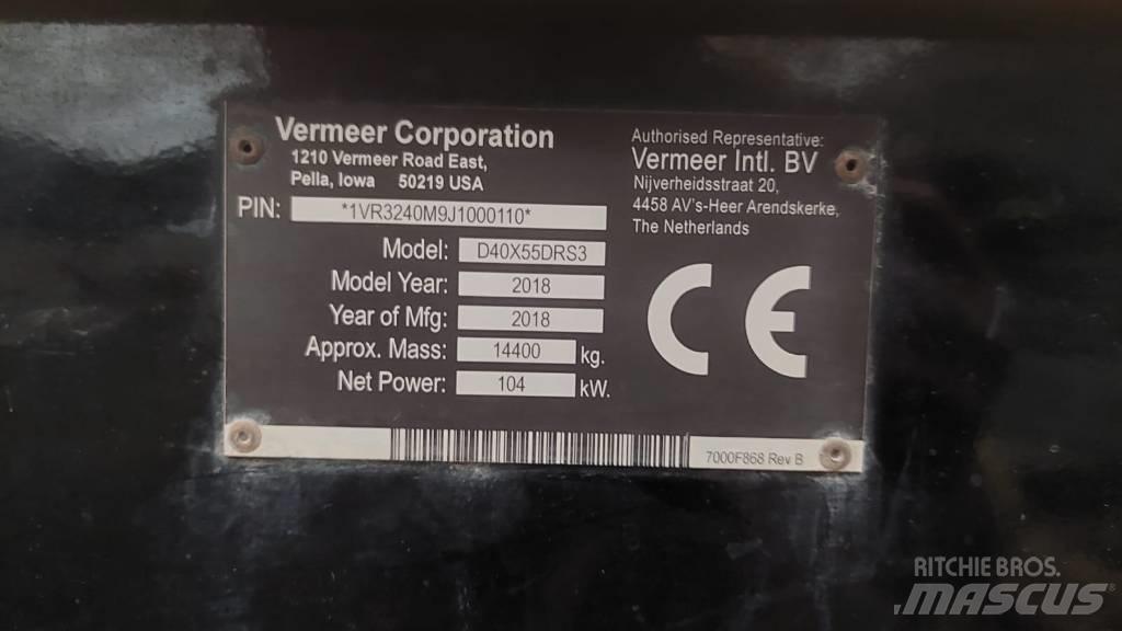 Vermeer D40x55DR S3 Horizontālā virziena urbšanas iekārtas