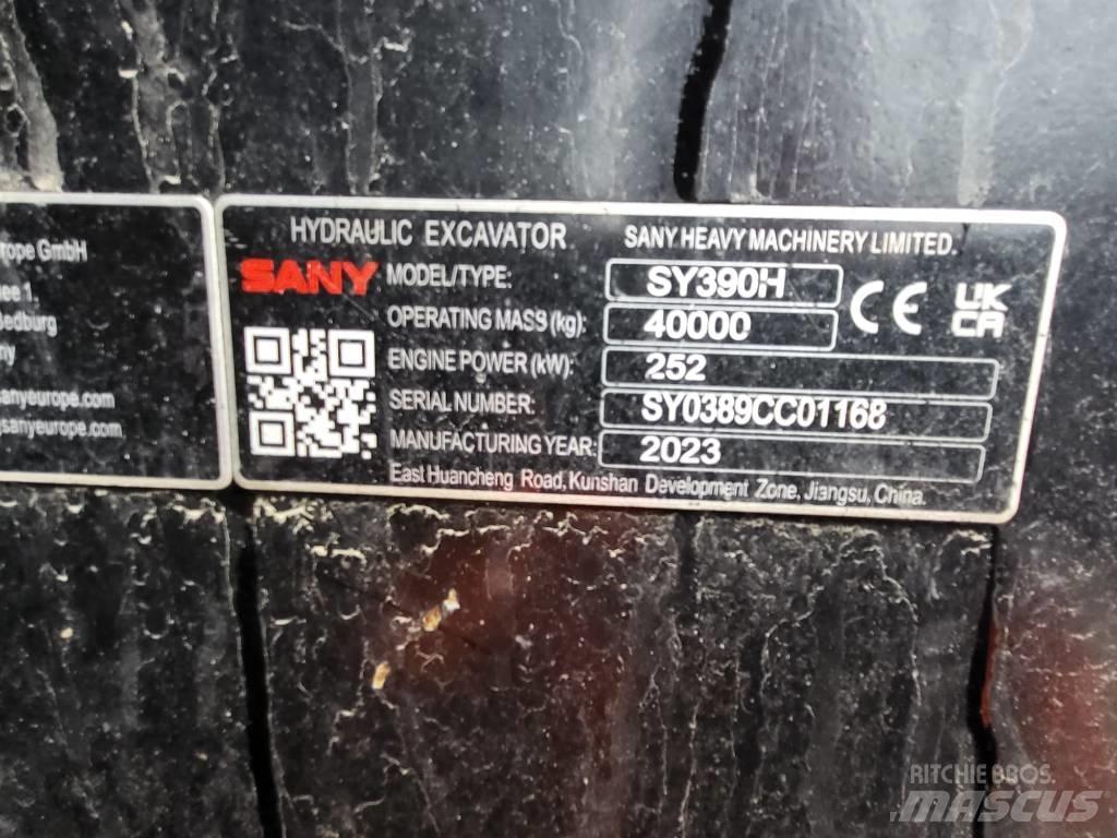Sany SY390H Kāpurķēžu ekskavatori