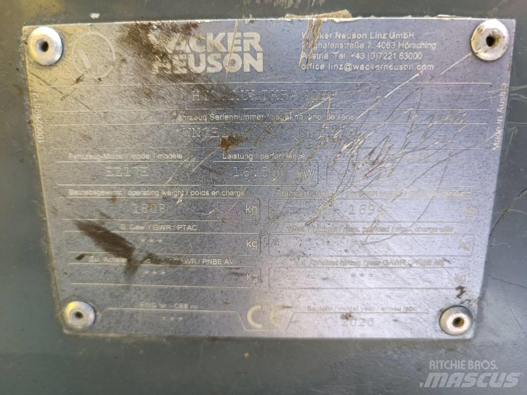 Wacker Neuson Ez17e Kāpurķēžu ekskavatori