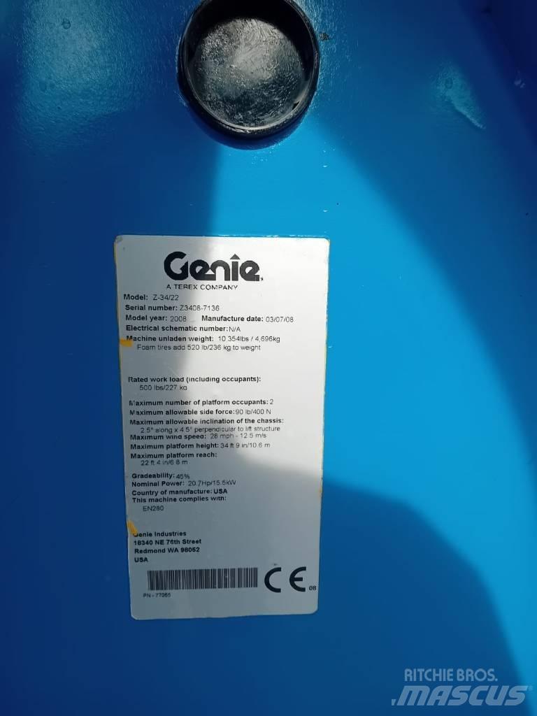 Genie Z 34/22 N Strēles pacēlāji