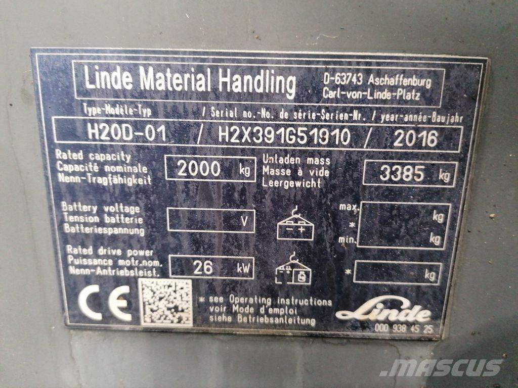 Linde H20D-01 Tehnika ar dīzeļa dzinēju