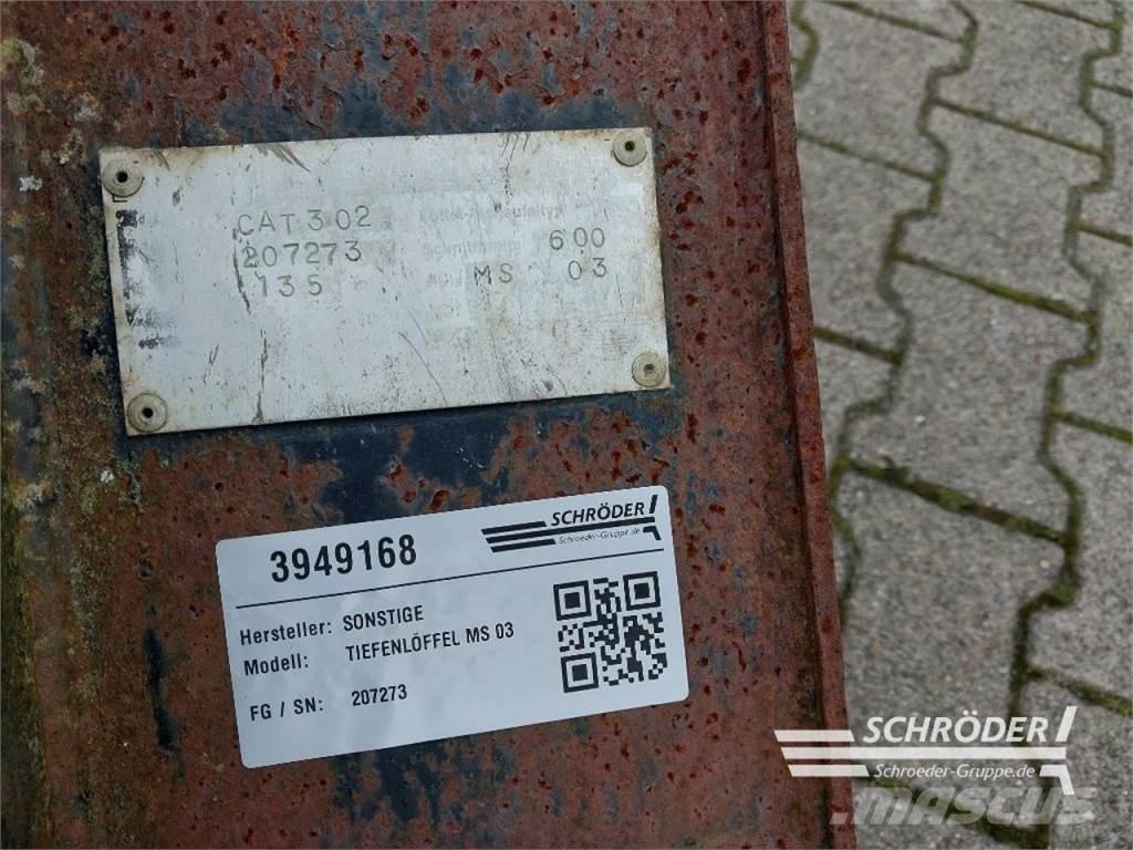  TIEFENLÖFFEL MS 03 Frontālo iekrāvēju papildaprīkojums