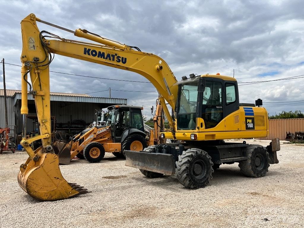 Komatsu PW 160 Ekskavatori uz riteņiem