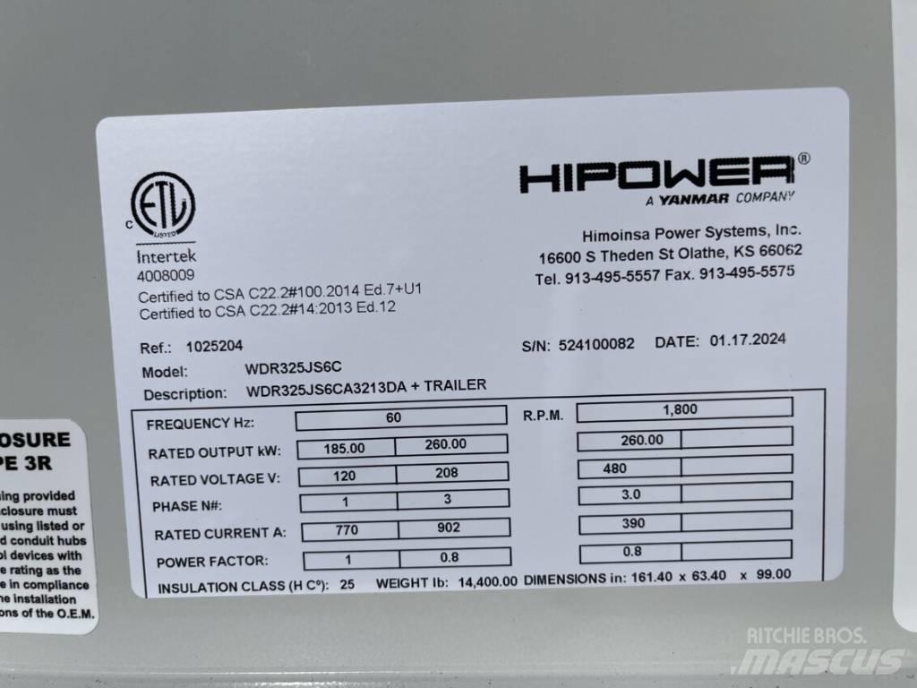 Hipower HRJW 325 Dīzeļģeneratori