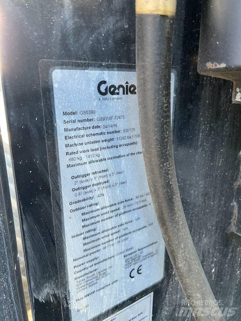 Genie 5390RT Šķerveida pacēlāji