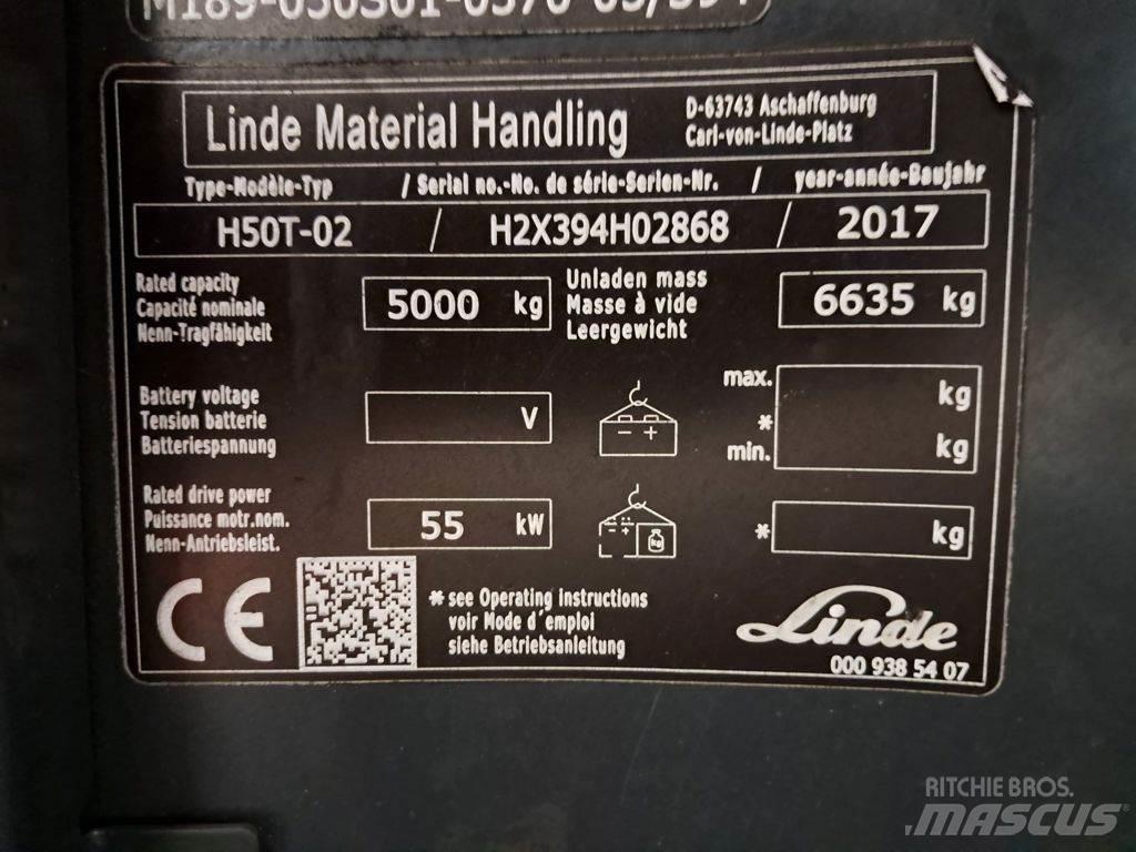 Linde H50T-02 LPG tehnika