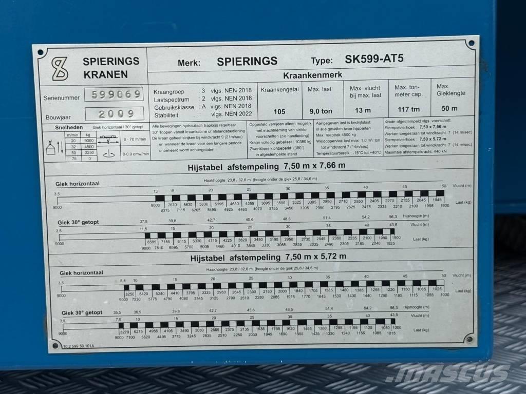 Spierings SK 599 AT5 Torņa krāni