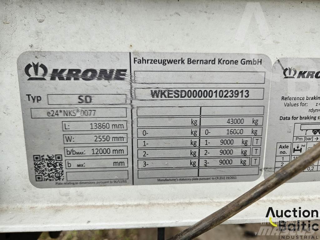Krone SK 3855 Tents puspiekabes