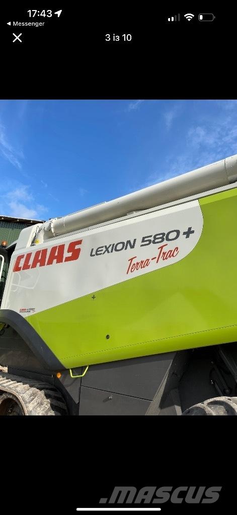 CLAAS Lexion 580 TT Ražas novākšanas kombaini