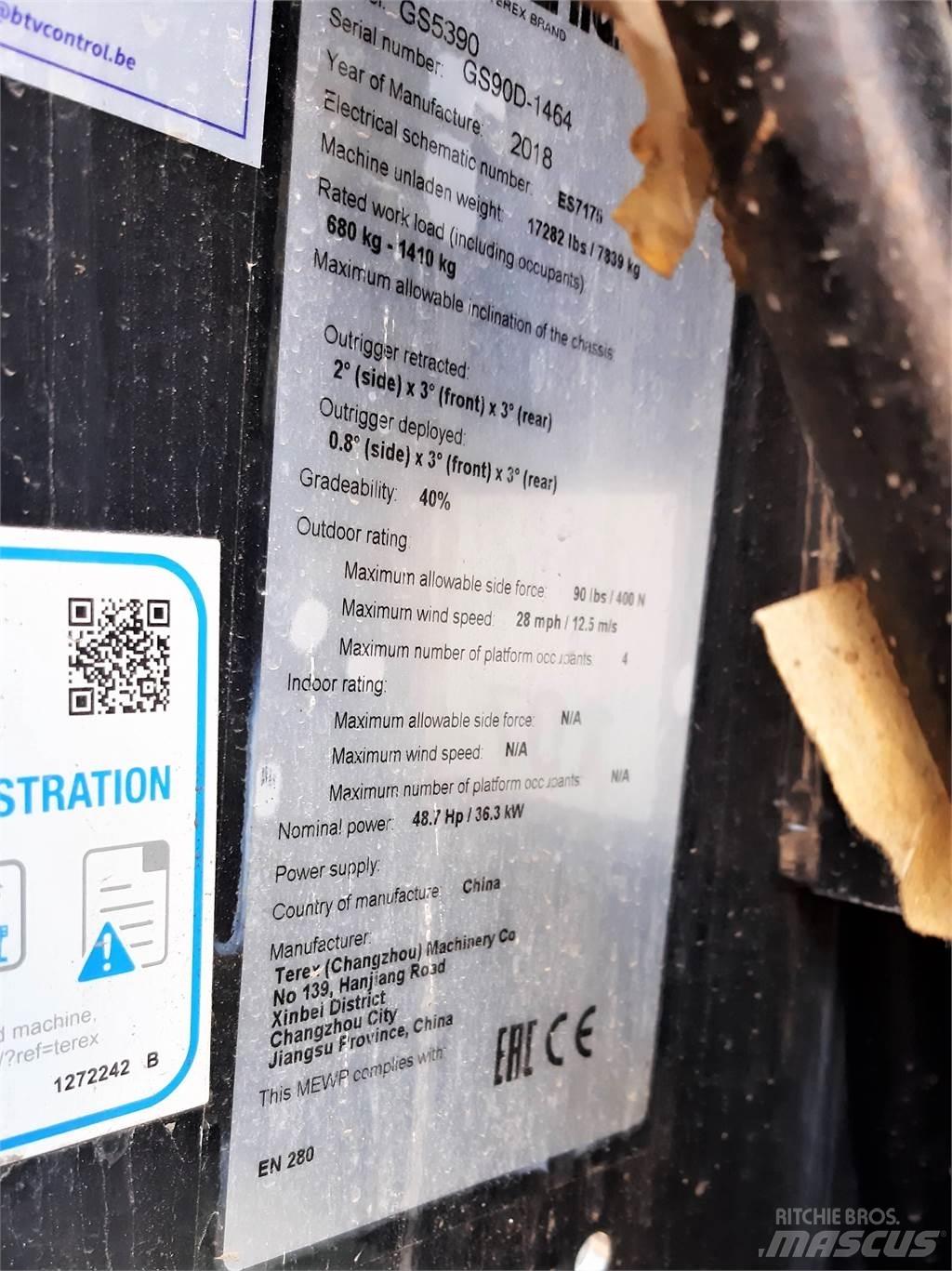 Genie GS5390RT Šķerveida pacēlāji